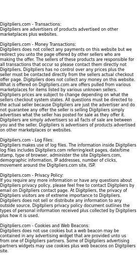 digitpliers privacy