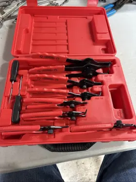 D0023 8milelake Snap Ring Plier Set Tools Circlip Retaining Clip Car Truck Motorcycle With Case