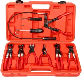 Ks5963 8milelake 9pc Flexible Hose Clamp Pliers Long Reach Wire Remover Kit Fuel Oil Water