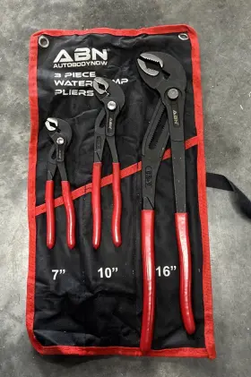 1835 Abn Water Pump Pliers Set - 3pc Adjustable Slip Joint Tool