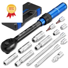 Al02-45 Alaial 3/8 Inch Drive Magnetic Spark Plug Socket Set With Click 14pcs Blue