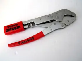 040096 Alltrade Toolsmith Zipgrip Locking Pliers 9 Inch Auto Sizing Curved Jaw #040096
