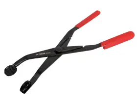 15028 Ares 818765020849 - Extended Reach Angled Hose Clamp Pliers Extra Length And Angle