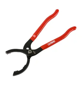 Ares 840129901563 56032- Locking Jaw Oil Filter Pliers - 2 12-inch Red