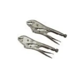 As102l3s Ascot As102l3/as102l3s 10 Inch Curved And Straight Adjustable Locking Jaw Pliers Bundle