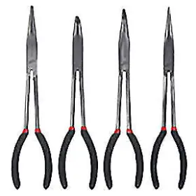Atd-814 Atd Tools 663126008147 Long 11 Inch Needle Nose Pliers Set 4 Pc.