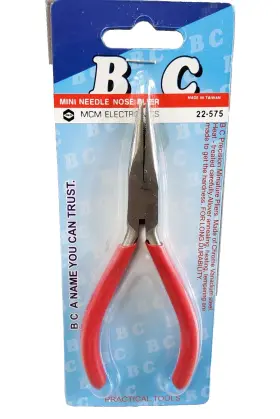 B C Tools 22-575 Brand New Model Precision Mini Needle Nose Pliers