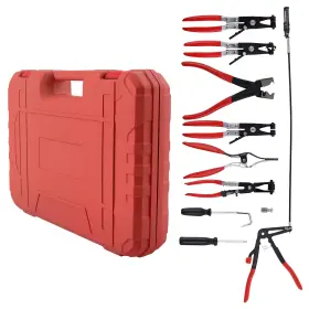 3qdj98 Bfo 9pc Flexible Hose Clamp Pliers Wire Long Reach Fuel Oil Water Remover Tool
