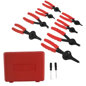 5gjep1 Bfo 10pc Snap Ring Pliers Set For Auto Brake Pad Removal Maintenance 1-2.3mm