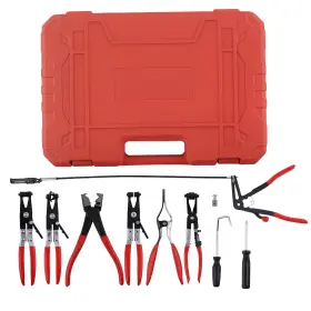 Bjp3cm Bfo 9pcs Wire Long Reach Hose Clamp Pliers Set Fuel Oil Water Auto Tools