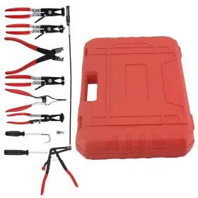 D8em4f Bfo 9pcs Car Wire Long Reach Hose Clamp Clip Pliers Fuel Oil Water Removal Tool
