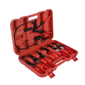 Epkqd1 Bfo 9pcs Hose Clamp Pliers Tool Set Long Reach Auto Fuel Oil Water Remover Kit