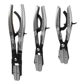 Eqx3mt Bfo 3pc Line Clamp Tool Set For Car Fuel Coolant Brake Hoses 8 Inch 10 12 Ratchet
