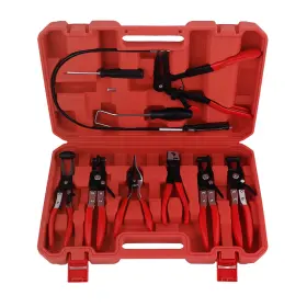 M9zawj Bfo 9pcs Flexible Hose Clamp Pliers Wire Long Reach Fuel Oil Water Remover Tool