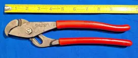 Awpp90 Blue Point 10 Inch Parrot Jaw Adjustable Joint Pliers Red Handles Usa Made