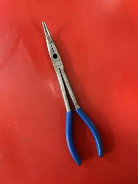 Bdg91145cp Blue Point Tools Bdg91145cp- 11 Inch Soft Grip 45 Bent Needle Nose Pliers With Cutter