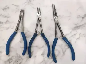 Bdg95cmp Blue Point Bdg97lmp Mini Long Nose Pliers - Set Of 3