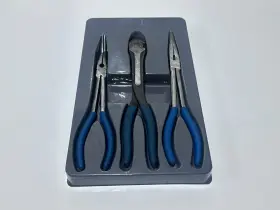 Bdgpl300lr Blue Point Tools 3pc 11 Inch Long Neck Reach Pliers And Cutters Set With Tray