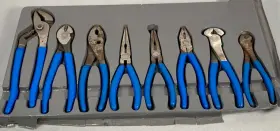 Bdgpl800 Blue Point Working 8 Piece Dipped Grips Pliers Snippers And Cutters Set