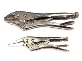 Blp6ln Blue Point Blp6ln/ Blp10 By Snap On 2pc Locking Plier Set Long Nose Curved Jaw