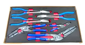 Blue-point By Snap-on Bphc600f New Blue-point Snap-on 6-piece Hose Clamp Pliers Foam Set