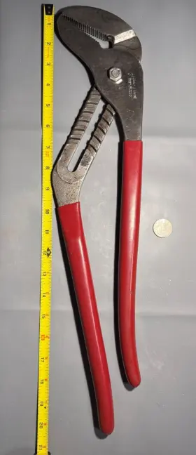 Hl120 Blue Point Large Channel Locking Pliers 20 Inch With Red Handles