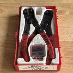Pr-38 Blue Point Pr-36 Pr-37 Internal External Snap Retaining Ring Plier Kit Replaceable Tips Pr36