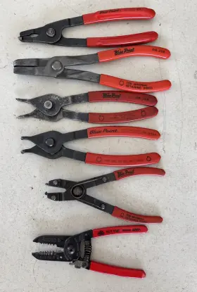 Tct-15e Blue-point Pr259 Pr34a Pr649a 6- / Mac Pliers Automotive Tools Lot. Br1 Tct15e