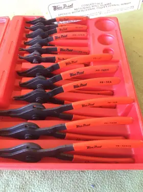 Pr43 Blue Point 12-piece Retaining Ring Pliers Set With Case Complete