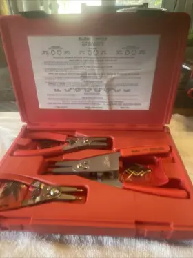 Prcs3 Blue Point Snap Sale On Internal External Ring Plier Set Chrome/red