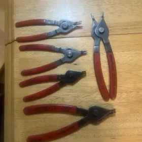 Prp5a Blue Point 5 Pc Snap Ring Pliers Set Internal/external
