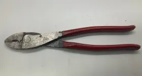 22-10ga Blue Point Pwc-29 Pwc29 Blue-point Tools 10 Inch Red Grip Wire Terminal Crimpers Usa