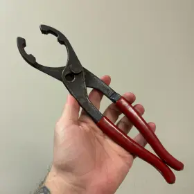 Ya4050a Blue Point By Snap On Oil Filter Pliers Wrench Slip Joint Red Handle 12 Inch