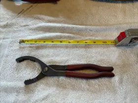 Ya4050 Blue Point Ya4150 10 Inch Oil Filter Red Rubber Handle Pliers