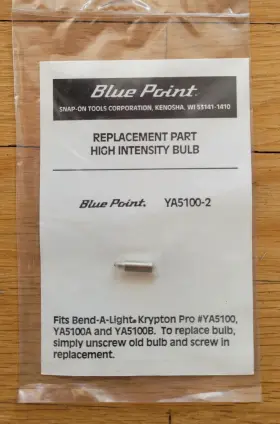 Ya5100-2 Blue Point High Intensity Replacement Bulb - Ya 5100-2 Fits Bend-a-light
