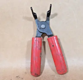 Ya9010 Blue Point Blue-point Tools Relay Pliers Curved Tip Red Handles