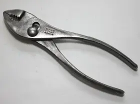 5041-s Boker Usa 6-3/4 Inch Slip Joint Pliers With Cutter Textured Grips Vintage