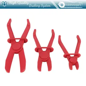 Bra163261oke Brakemotorparts Flexible Hose Clamp Set Clamping Pliers Radiator Brake Fuel Pipe Tools 3pcs