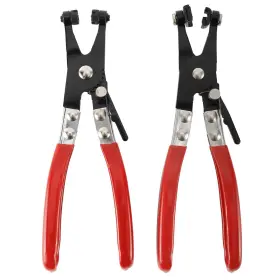D0338 Btshub 2pc Hose Clamp Pliers Tool Set Locking Flat Band Ring Spring Type Swivel Kits Us