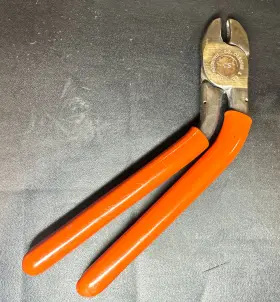 1440-c C.s. Osborne & Co. And Hog Ring Plier With Vinyl Grip Handles - Usa