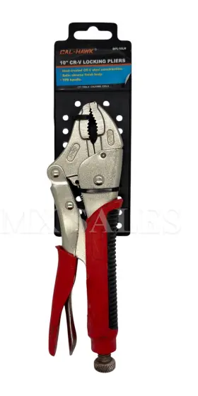 Bpl10lh Calhawk 10 Inch Cr-v Locking Plier Tpr Handles Heavy Duty