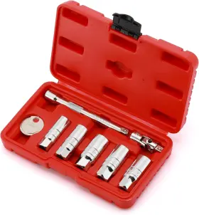 Cs384 Casoman 3/8-inch Drive Spark Plug Socket Set 8-piece With Accessory