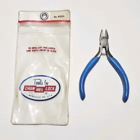 Channellock 40gs 4-1/4 Inch Mini Diagonal Flush Cutting Plier Spring Act Usa #40