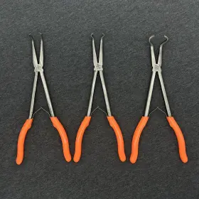 Cpl-1260 Cornwell Tools Cpl3 Piece Long Reach Hose Grip Pliers Set Orange 11 Inch