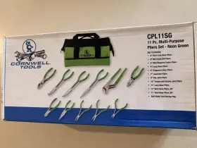 Cpl11sg Cornwell Tools 11 Pc. Multi-purpose Pliers Set - Neon Green New