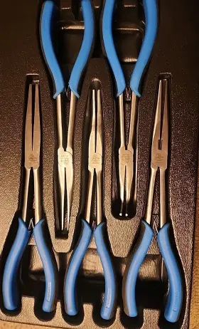 Cpl302 Cornwell New Tools 5pc 11 Inch Long Reach Pliers Set Blue Cpl302 Cornwell New Tools 5pc 11 Inch Long Reach Pliers Set Blue
