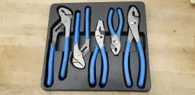 Cpl303 Cornwell New Tools 5 Piece Pliers/cutter Set Blue Handle