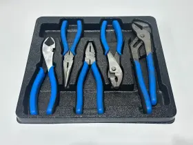 Cpl309 Cornwell Tools 5 Piece Deluxe All Purpose Pliers Set In Tray