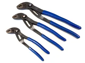 Cpl3wpst Cornwell Tools 3 Piece Snap Lock Blue Water Pump Plier Set 7 Inch 10 12