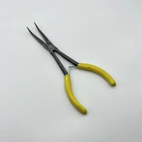 Cplgm8y Cornwell Tools 6 Inch Bent Long Mini Needle Nose Pliers Yellow Grip